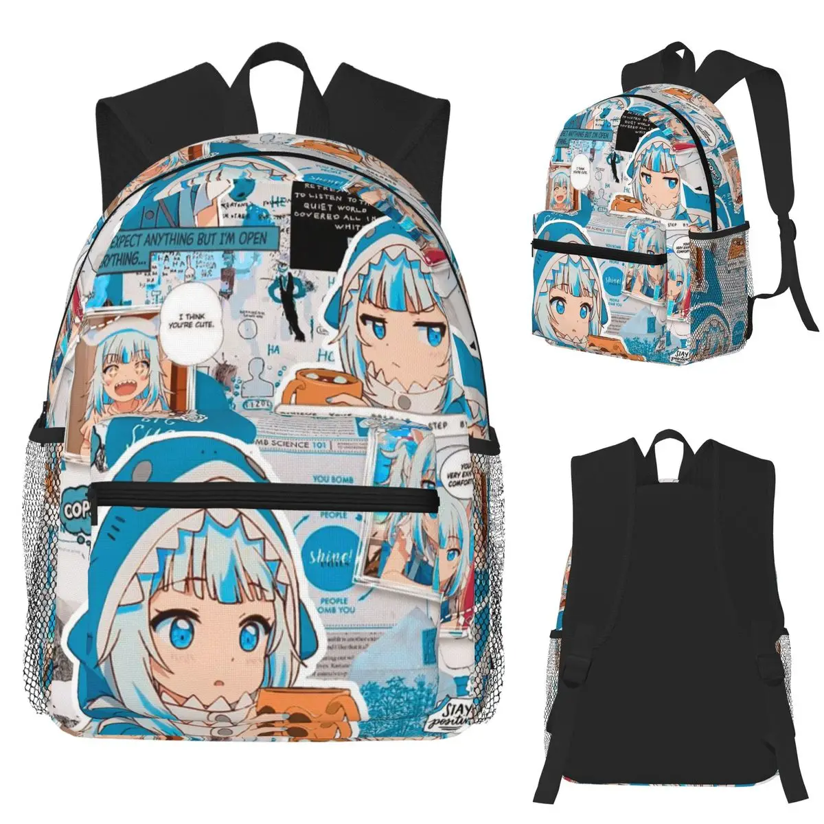 Gawr Gura Hololive EN Virtual Anchor Student Backpack School Bag Hiking Travel Daypack for Boys Girls Bookbag Shoulder Bags
Gawr Gura Hololive EN Virtual Anchor Student Backpack School Bag Hiking Travel Daypack for Boys Girls Bookbag Shoulder Bags