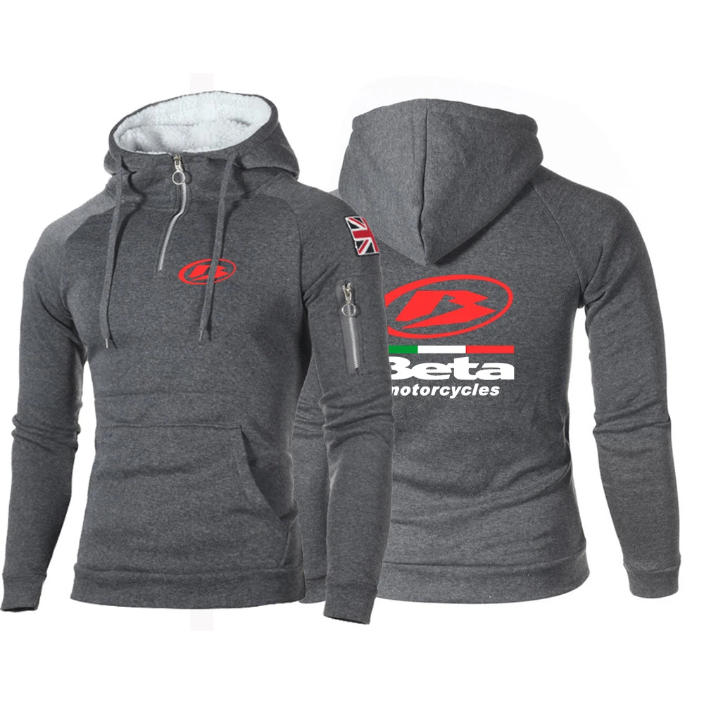 2023 Fashion Men's New Autumn Winter Beta Racing Motocross Motorcycle Logo Print Solid Color Half Zipper Classic Pullover Hoodie
2023 Fashion Men's New Autumn Winter Beta Racing Motocross Motorcycle Logo Print Solid Color Half Zipper Classic Pullover Hoodie