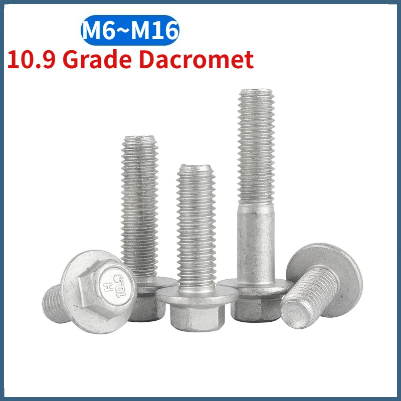 Beicai M6 M8 M10 M12 M14 M16 Grade 10.9 Carbon Steel Dacromet Hex Washer Bolt Hexagon Flange Cap Screw GB5787
Beicai M6 M8 M10 M12 M14 M16 Grade 10.9 Carbon Steel Dacromet Hex Washer Bolt Hexagon Flange Cap Screw GB5787