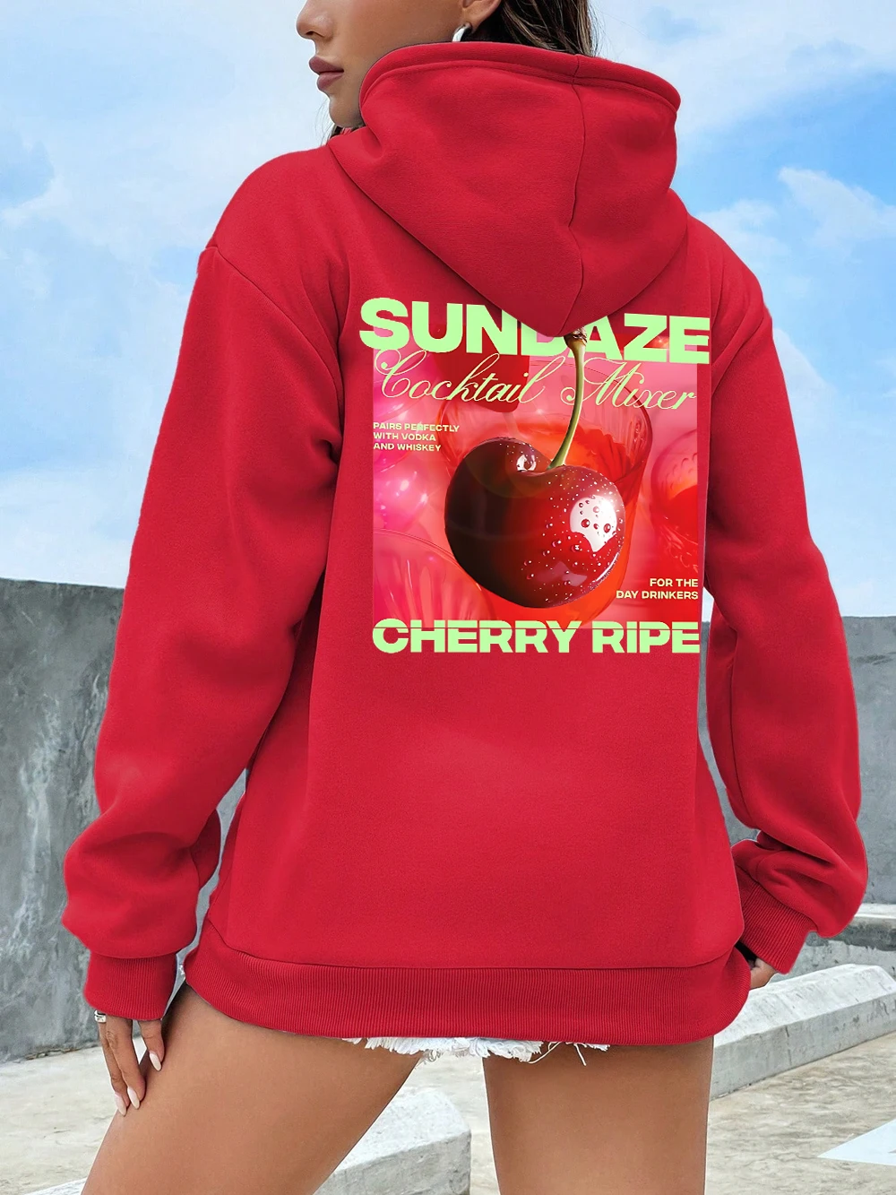 Sundaze Cherry Ripe Prints Hoodies Women Comfortable Loose Sweatshirts Winter Fleece Warm Pullovers Basics Pocket Womans Clothes
Sundaze Cherry Ripe Prints Hoodies Women Comfortable Loose Sweatshirts Winter Fleece Warm Pullovers Basics Pocket Womans Clothes