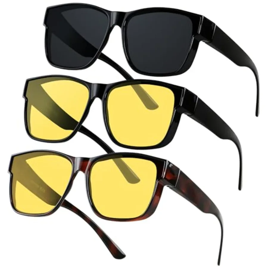Fit Over Glasses Polarized Sunglasses for Women Men Oversized Square Shades UV400 Protection
Fit Over Glasses Polarized Sunglasses for Women Men Oversized Square Shades UV400 Protection