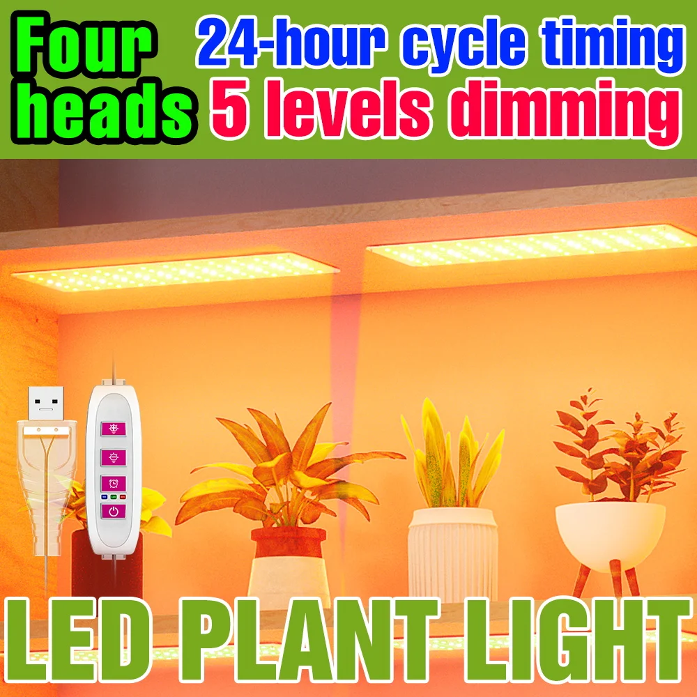 LED Plant Grow Light USB Full Spectrum 5V Quantum plate Hydroponics Fill Lamp Indoor Greenhouse Tent Vegetable Flowers Lighting
LED Plant Grow Light USB Full Spectrum 5V Quantum plate Hydroponics Fill Lamp Indoor Greenhouse Tent Vegetable Flowers Lighting