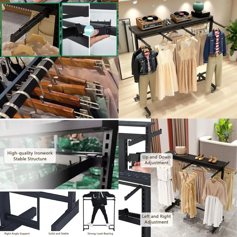 Напольная металлическая вешалка для одежды со съемными кронштейнами, усиленная, для розничной торговли, 59x19.6x61.02 дюйма
Напольная металлическая вешалка для одежды со съемными кронштейнами, усиленная, для розничной торговли, 59x19.6x61.02 дюйма