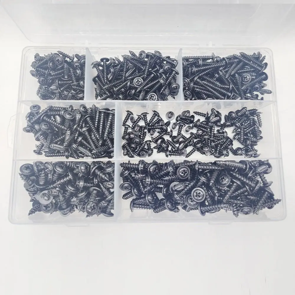 700pcs/set Self-Tapping Screw Assortment Kit Carbon Steel Fully Threaded Self-drilling Screw High Hardness Rust-Resistant
700pcs/set Self-Tapping Screw Assortment Kit Carbon Steel Fully Threaded Self-drilling Screw High Hardness Rust-Resistant