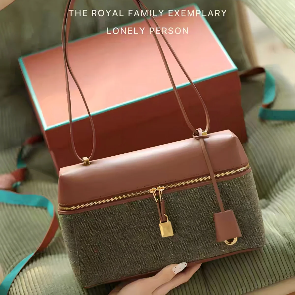 woman' lunch box bag handmade original quality leather and vintage tweed handbag dual-use shoulder bag
woman' lunch box bag handmade original quality leather and vintage tweed handbag dual-use shoulder bag