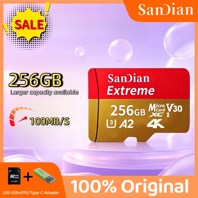 Memory SD Cards 256GB For PC Smartphone Micro TF SD Card Flash Cards Memory Card High Speed UHS 1 Class 10 Storage Card Titan
Memory SD Cards 256GB For PC Smartphone Micro TF SD Card Flash Cards Memory Card High Speed UHS 1 Class 10 Storage Card Titan