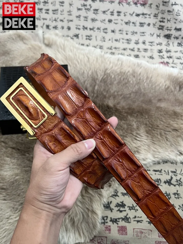 Top Quality Business Men Work Crocodile Genuine Leather Leather Belt For Pants Luxury Handmade Golden Buckle Real Leather Belts
Top Quality Business Men Work Crocodile Genuine Leather Leather Belt For Pants Luxury Handmade Golden Buckle Real Leather Belts