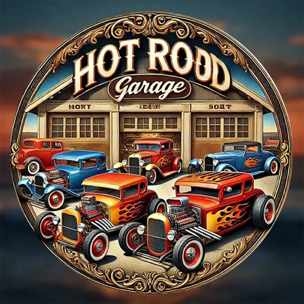Vintage Hot Rod Garage Tin Painting - Classic Iron Metal Sign, Retro Plaque, Bar Room Wall Art Decor
Vintage Hot Rod Garage Tin Painting - Classic Iron Metal Sign, Retro Plaque, Bar Room Wall Art Decor
