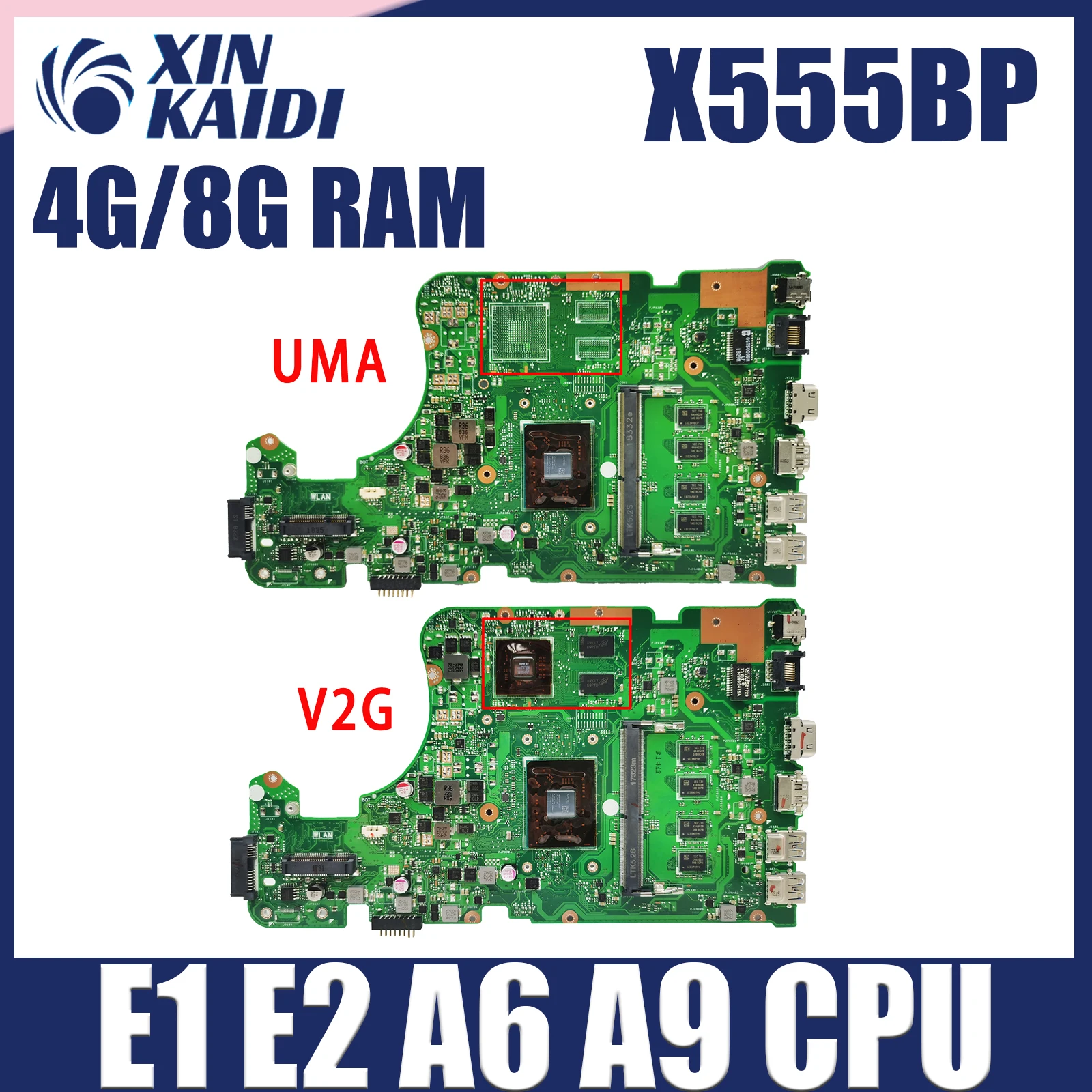 X555QG Laptop Motherboard For Asus X555QA X555Q X555B X555BP K555B X555BA Mainboard A6 A9 A10 A12 FX-9800P CPU 4G/8G-RAM
X555QG Laptop Motherboard For Asus X555QA X555Q X555B X555BP K555B X555BA Mainboard A6 A9 A10 A12 FX-9800P CPU 4G/8G-RAM