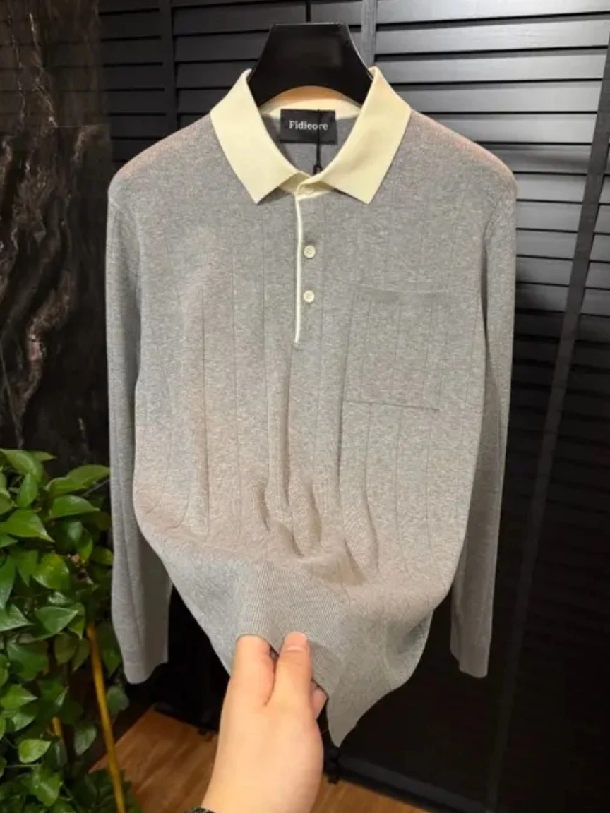 High Quali Knitted Long Sve irt for Men New Arrival Autumn Winter Busin Casual Sle Comfortable Fit Faionable
High Quali Knitted Long Sve irt for Men New Arrival Autumn Winter Busin Casual Sle Comfortable Fit Faionable