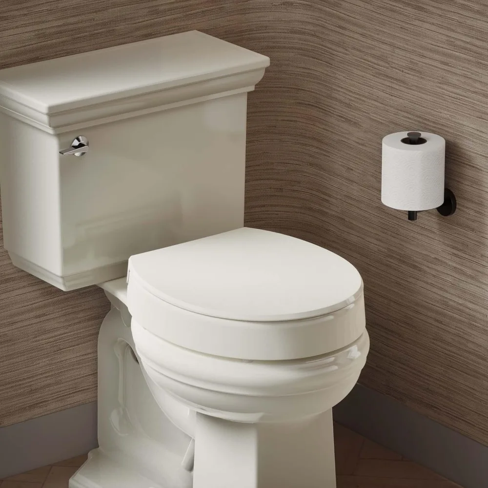 25876-96 Hyten Elevated Quiet-Close Round Toilet Seat, Contoured Seat with Grip-Tight Bumpers, Quick-Attach Hardware, Biscuit
25876-96 Hyten Elevated Quiet-Close Round Toilet Seat, Contoured Seat with Grip-Tight Bumpers, Quick-Attach Hardware, Biscuit