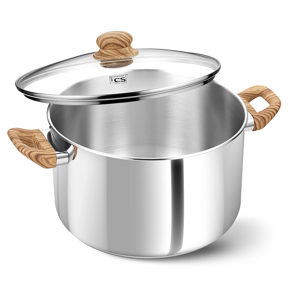 Кастрюля для запекания из нержавеющей стали 8QT 304 с крышкой, 4,5 мм, индукционное дно, деревянная сенсорная кастрюля с двумя ручками, атласная полировальная кастрюля
Кастрюля для запекания из нержавеющей стали 8QT 304 с крышкой, 4,5 мм, индукционное дно, деревянная сенсорная кастрюля с двумя ручками, атласная полировальная кастрюля