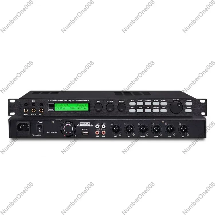 X5 Pre-Effect Device KTV Outdoor Pre-Audio Processor 3 Level Anti-Feedback Reverb Echo Effect
X5 Pre-Effect Device KTV Outdoor Pre-Audio Processor 3 Level Anti-Feedback Reverb Echo Effect