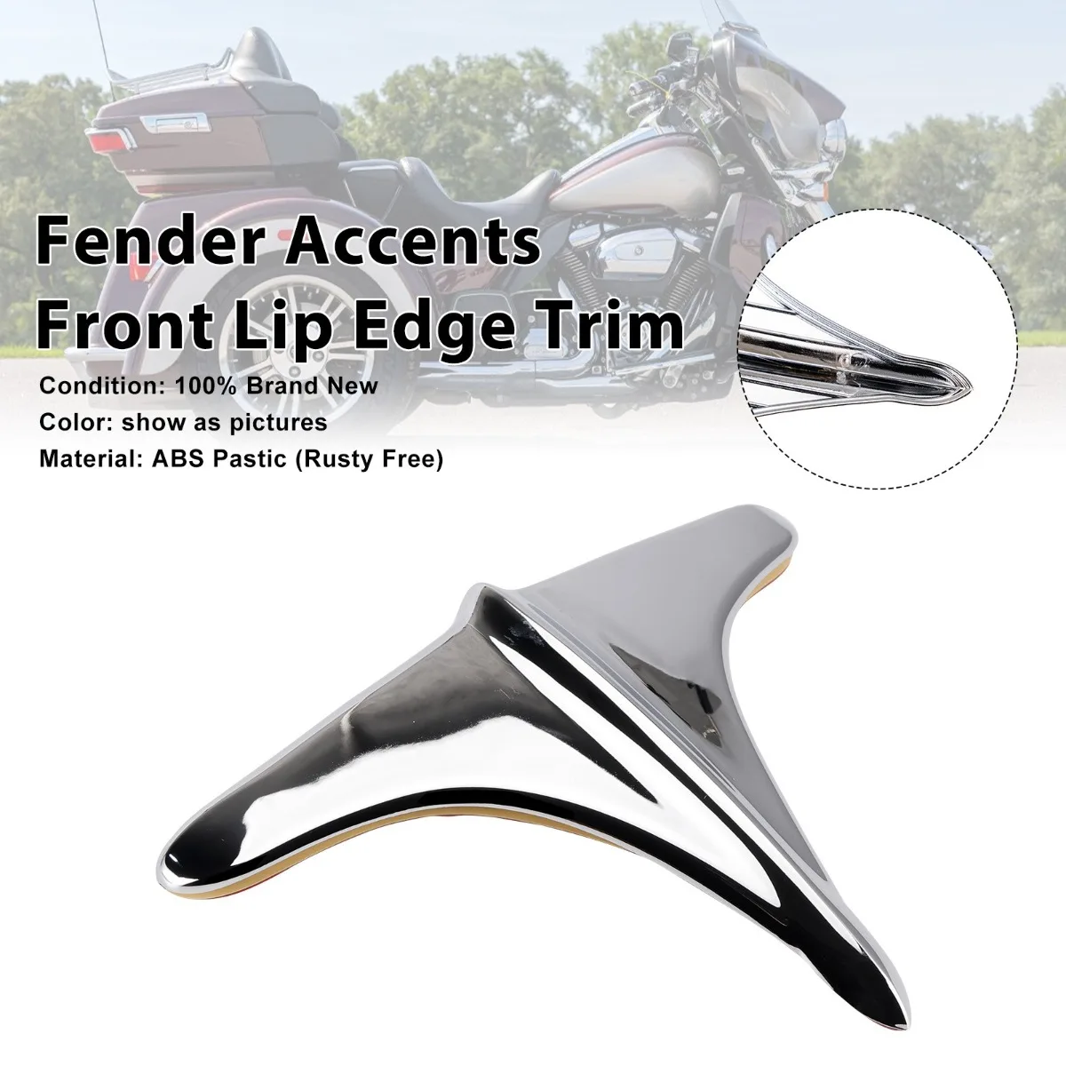 2PCS ABS Rear Fender Accents Front Edge Trim Replacement accessories For Street Tri Glide 2009-2023 Chrome
2PCS ABS Rear Fender Accents Front Edge Trim Replacement accessories For Street Tri Glide 2009-2023 Chrome