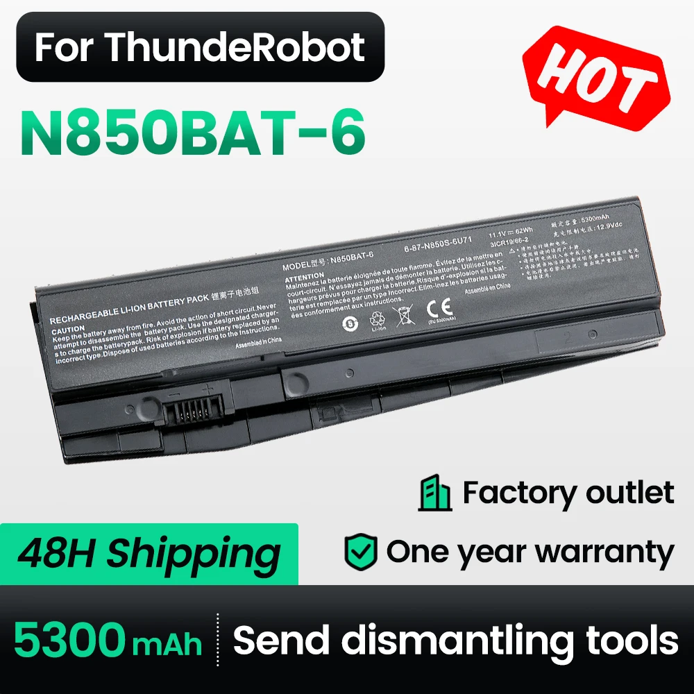 Keyuan N850BAT-6 Laptop Battery for Clevo Z6-KP5GT Z7M-KP7G1 T58-T1 T6TI N870HJ Series N850 N870 N855 N857 N871 N875EP6
Keyuan N850BAT-6 Laptop Battery for Clevo Z6-KP5GT Z7M-KP7G1 T58-T1 T6TI N870HJ Series N850 N870 N855 N857 N871 N875EP6