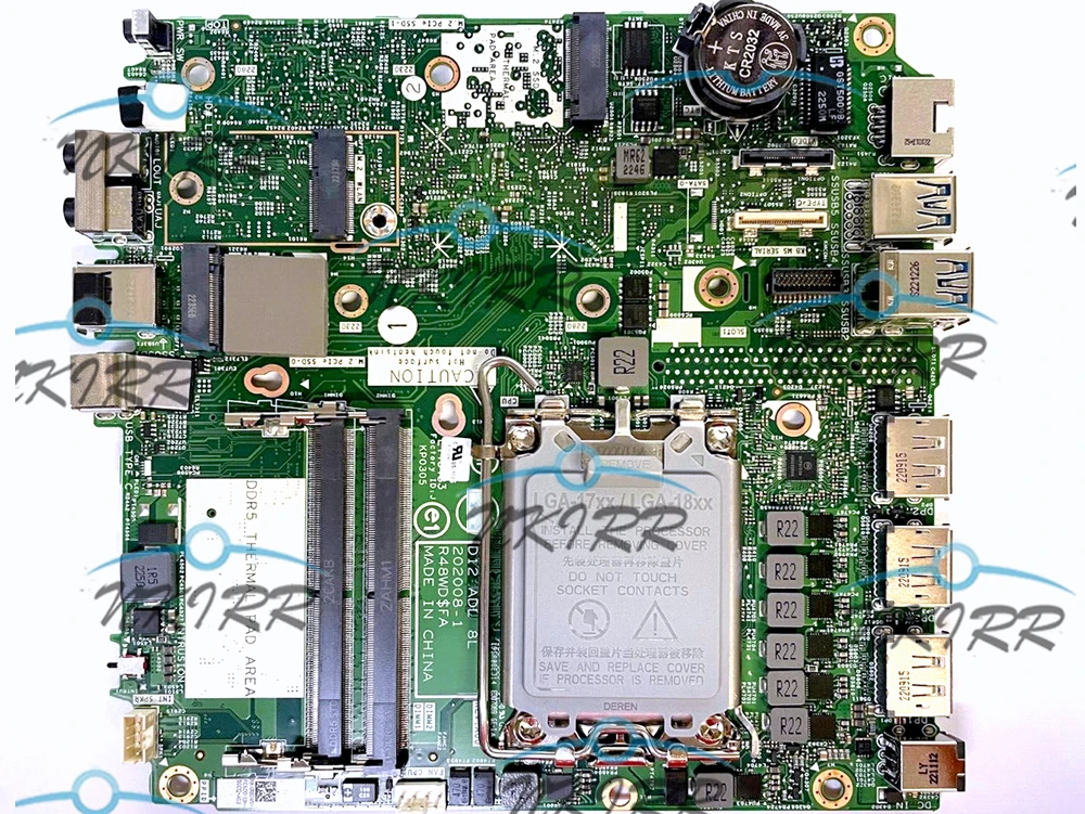 E145483 KP0305 D12 ADL 8L 202008-1 R48WD 0R8DWV 0VC8RJ 0Y08K8 R8DWV VC8RJ Y08K8 LGA1700 Q670 for OptiPlex 7000MFF Motherboard
E145483 KP0305 D12 ADL 8L 202008-1 R48WD 0R8DWV 0VC8RJ 0Y08K8 R8DWV VC8RJ Y08K8 LGA1700 Q670 for OptiPlex 7000MFF Motherboard