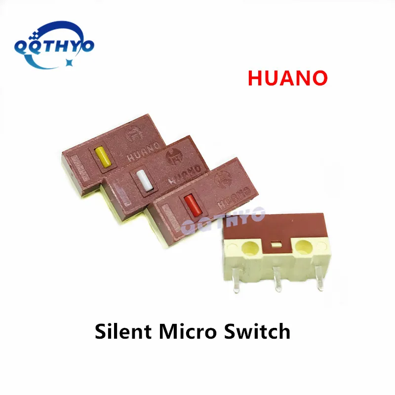10Pcs HUANO Silent Micro Switch red dot 3million/white dot 10million/yellow dot 20million times click mouse mute button switches
10Pcs HUANO Silent Micro Switch red dot 3million/white dot 10million/yellow dot 20million times click mouse mute button switches