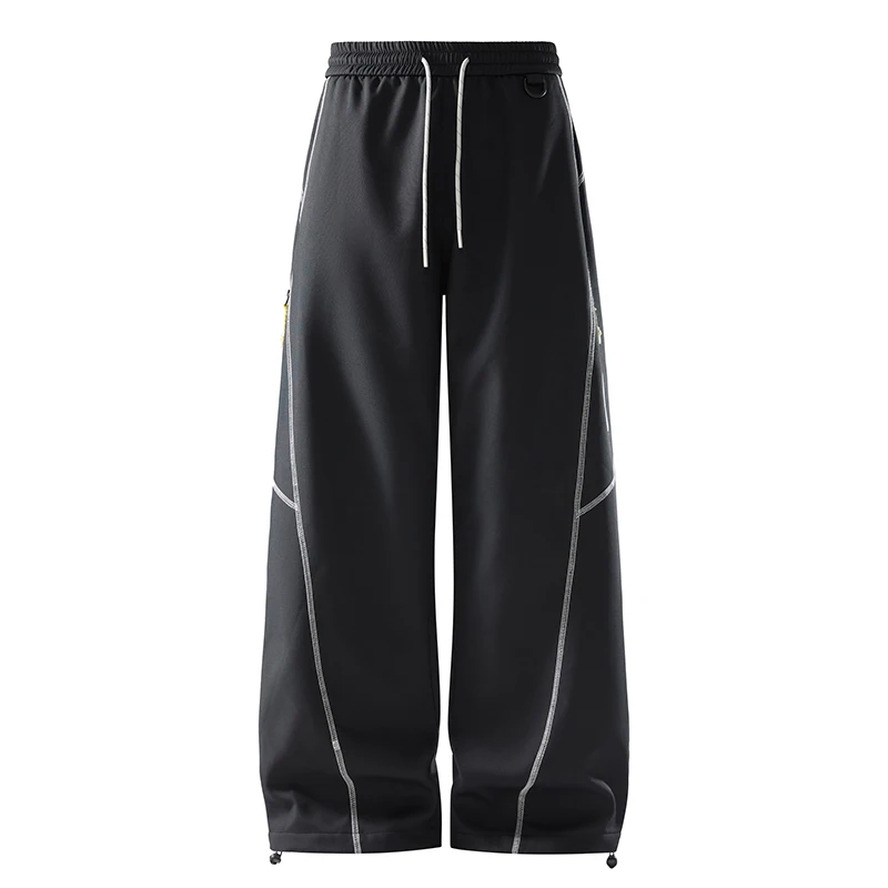 Уличные брюки с широкими штанинами на флисовой подкладке, асимметричного кроя, с цветовыми блоками, свободного кроя, повседневные, для мужчин и женщин, из ПВХ ткани
Уличные брюки с широкими штанинами на флисовой подкладке, асимметричного кроя, с цветовыми блоками, свободного кроя, повседневные, для мужчин и женщин, из ПВХ ткани