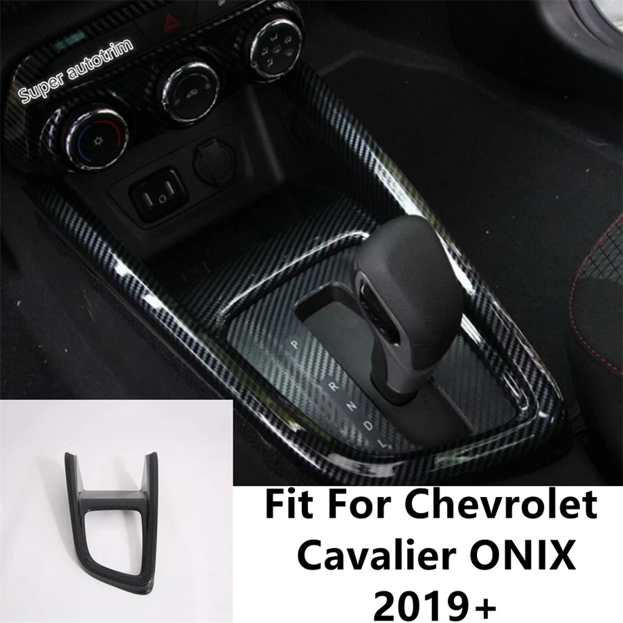 Car Gearbox Shift Gear Panel Frame Decoration Cover Trim For Chevrolet Cavalier ONIX 2019 - 2022 ABS Carbon Fiber Accessories
Car Gearbox Shift Gear Panel Frame Decoration Cover Trim For Chevrolet Cavalier ONIX 2019 - 2022 ABS Carbon Fiber Accessories
