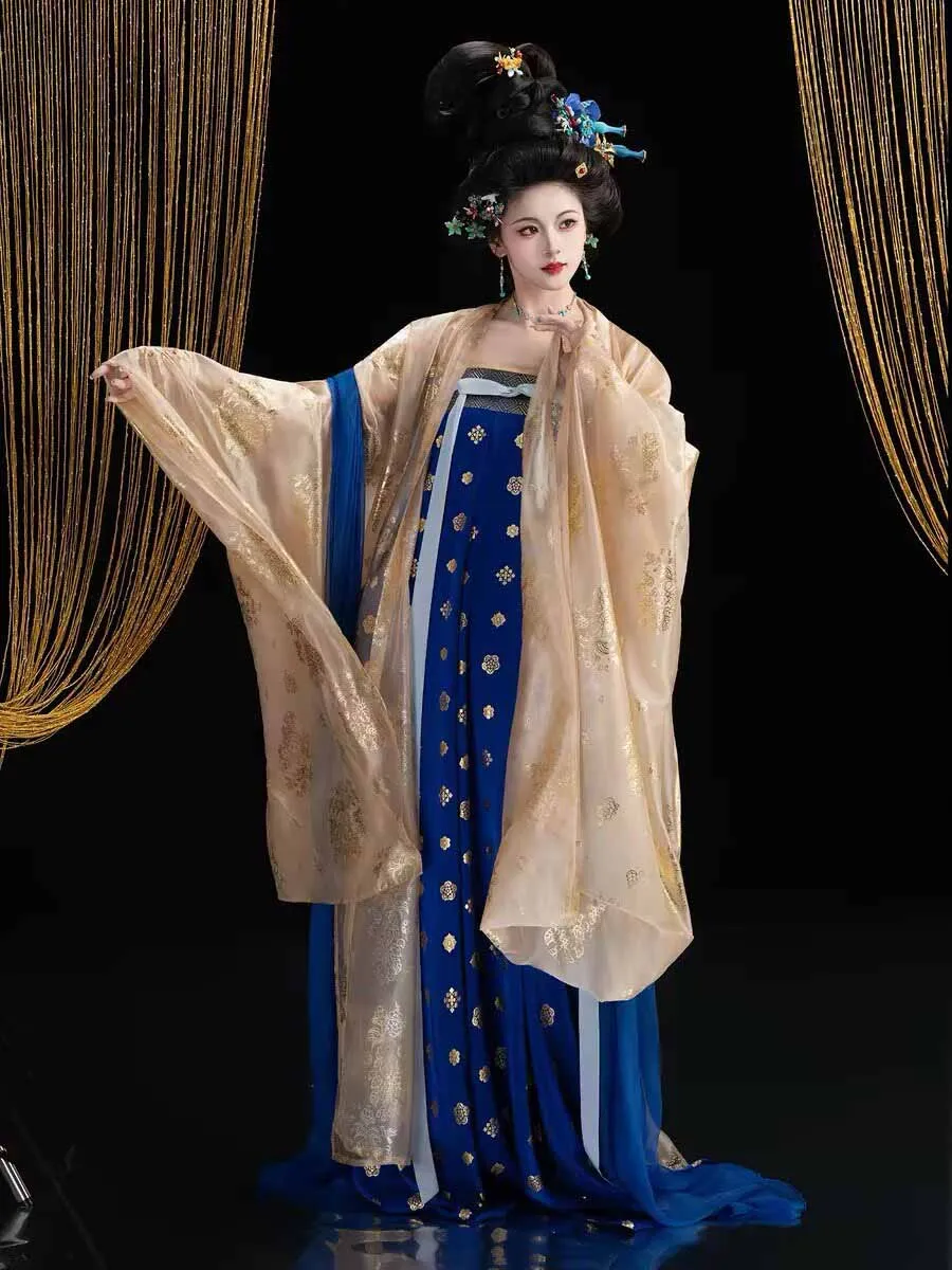Chinese Hanfu Dress Women Traditional Blue/Champagne Hanfu Dress Female Carnival Fairy Cosplay Costume Tang Dynasty Hanfu Suits
Chinese Hanfu Dress Women Traditional Blue/Champagne Hanfu Dress Female Carnival Fairy Cosplay Costume Tang Dynasty Hanfu Suits