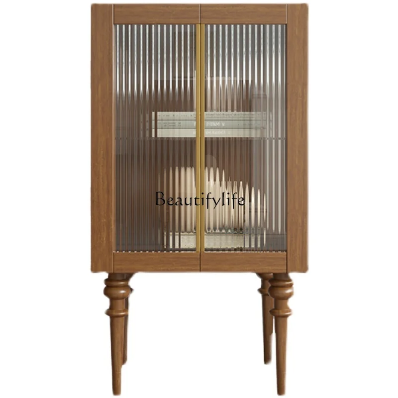 French retro oak solid wood bookcase locker glass double door modern light luxury
French retro oak solid wood bookcase locker glass double door modern light luxury