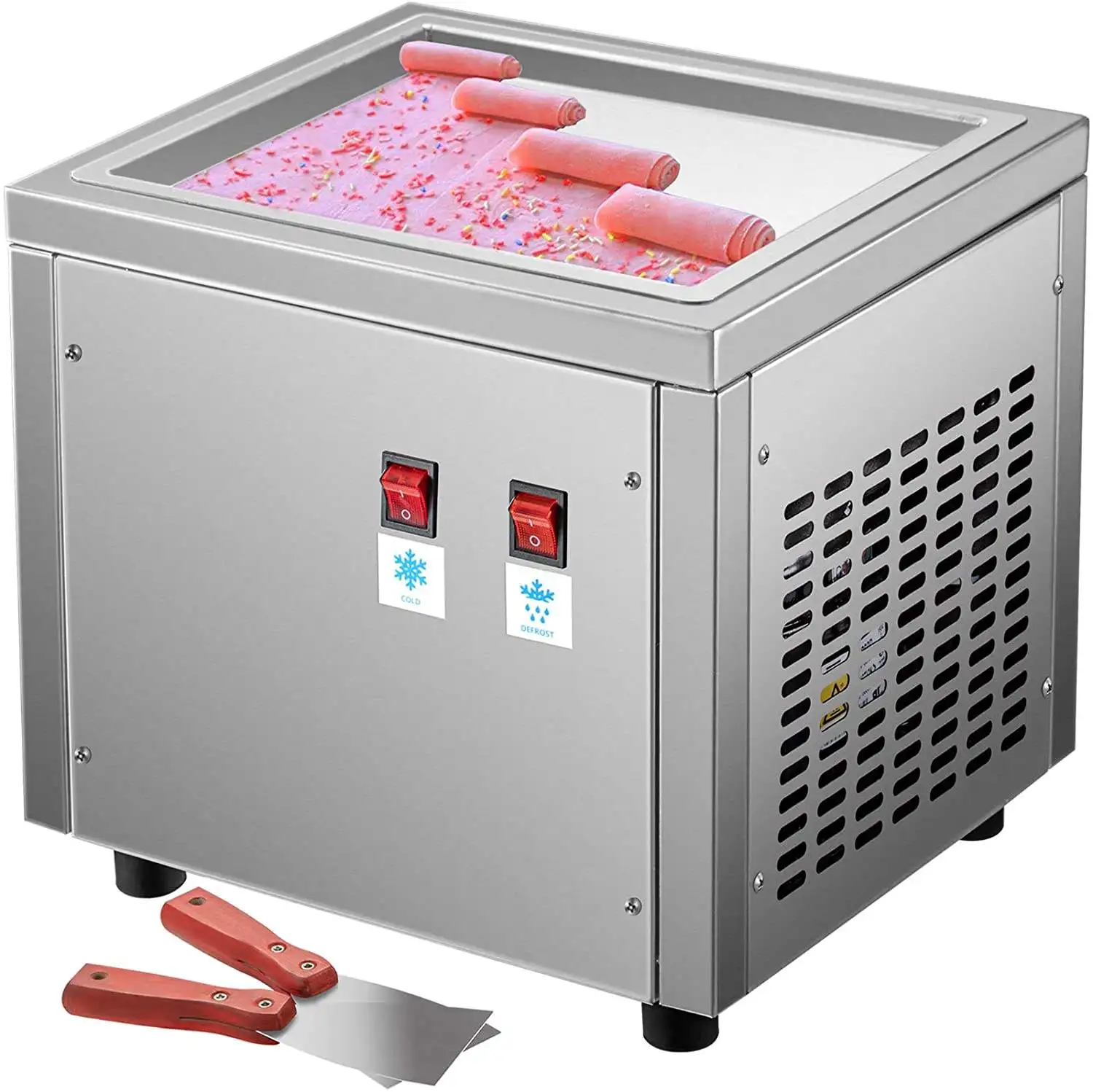 Thailand Roll Maker Commercial Ice Roll Maker Stir-Fried Ice Cream Roll Machine Table Fried Ice Cream Making Machine
Thailand Roll Maker Commercial Ice Roll Maker Stir-Fried Ice Cream Roll Machine Table Fried Ice Cream Making Machine