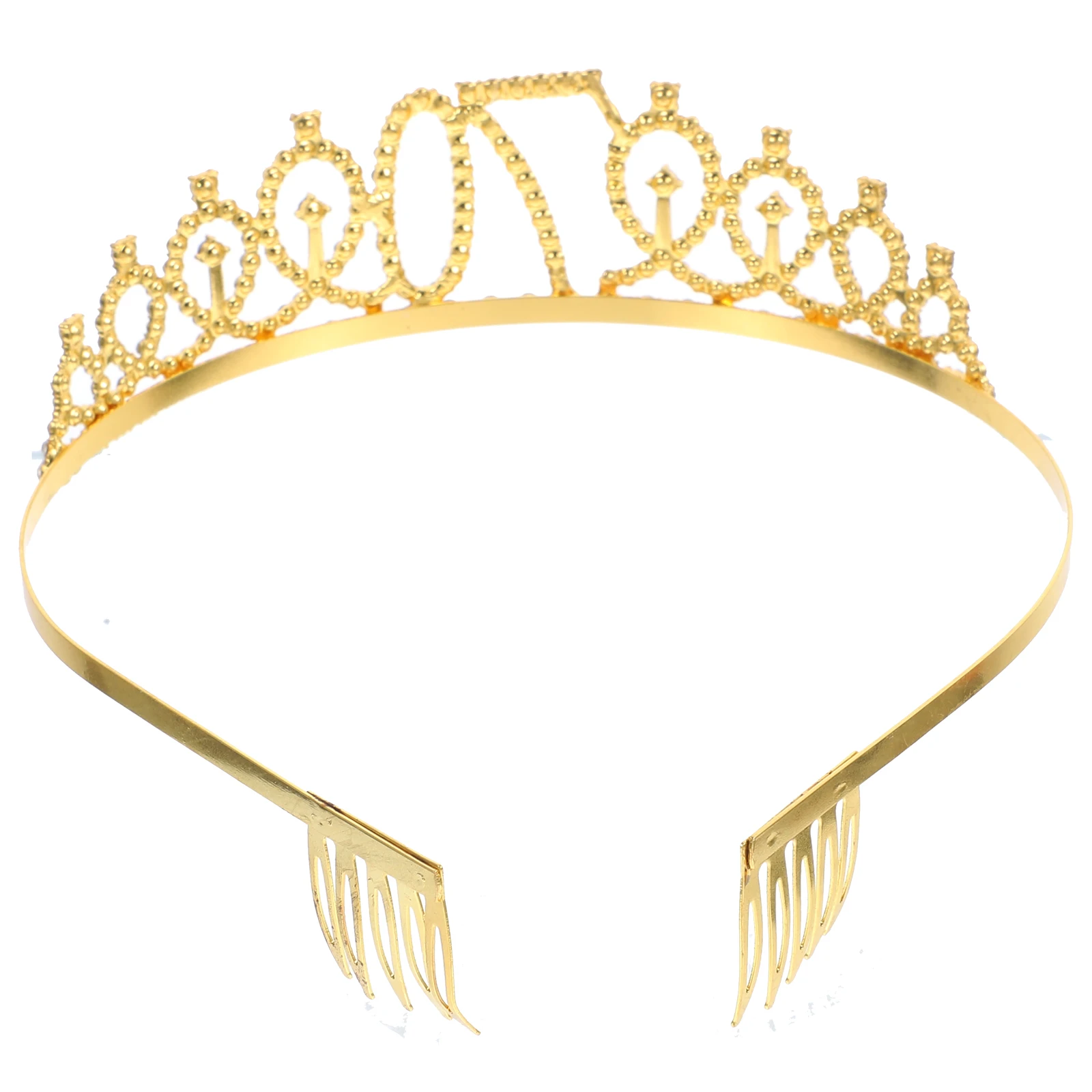 Princess Tiara Crown Headb Gold Birthday Hair Clasp 70th Party Women Wedding Engagement Accessories Rhinestone Inlay Lightweight
Princess Tiara Crown Headb Gold Birthday Hair Clasp 70th Party Women Wedding Engagement Accessories Rhinestone Inlay Lightweight