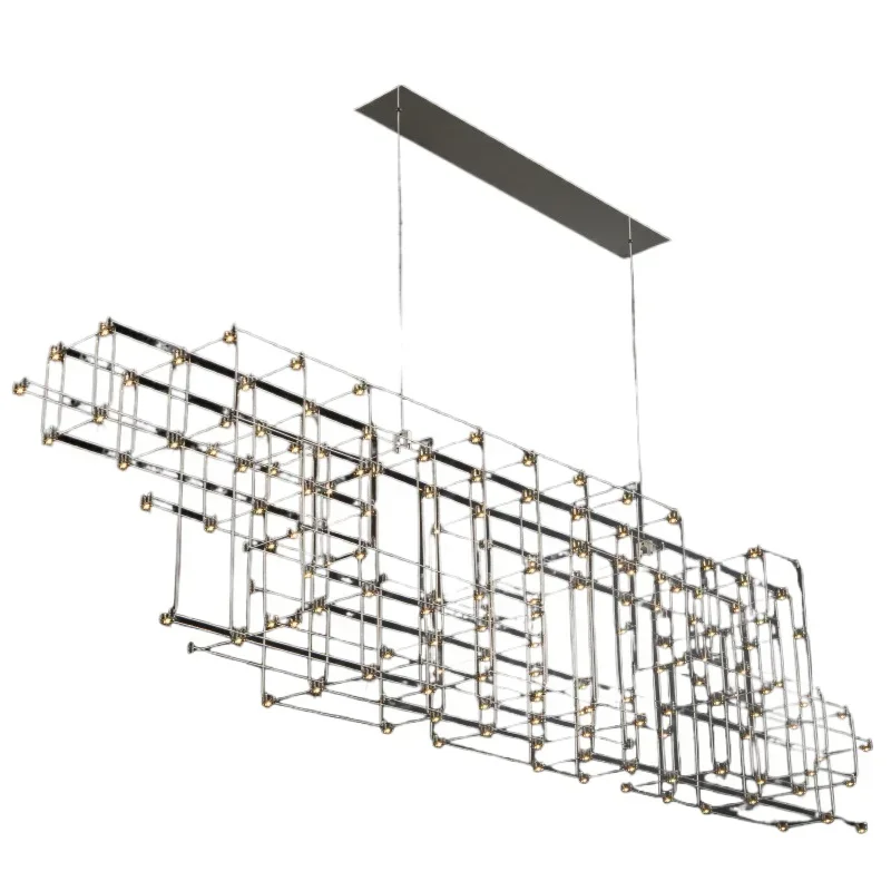 Restaurant chandelier, villa atmosphere, bar dining room light luxury household led chandelier
Restaurant chandelier, villa atmosphere, bar dining room light luxury household led chandelier