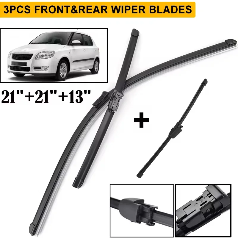 Wiper LHD Front & Rear Wiper Blades Set For Skoda Fabia 5J Hatchback 2006 - 2013 Windshield Windscreen Window 21"21"13"
Wiper LHD Front & Rear Wiper Blades Set For Skoda Fabia 5J Hatchback 2006 - 2013 Windshield Windscreen Window 21"21"13"