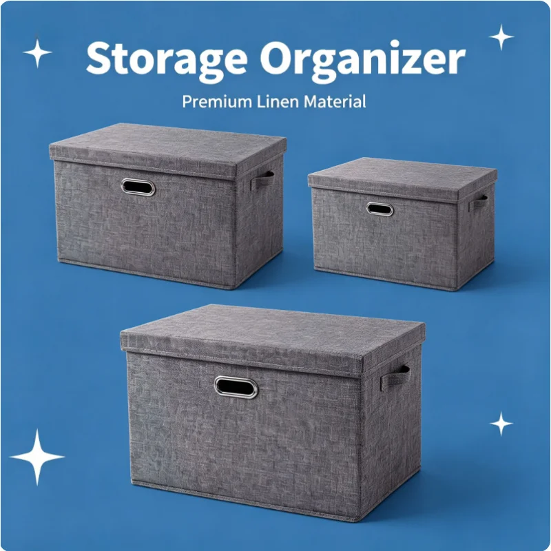 3 Pack Lidded Cube Storage Bins Foldable Washable Non-Woven Organizer for Home Closet Clothes Toys Office Nursery
3 Pack Lidded Cube Storage Bins Foldable Washable Non-Woven Organizer for Home Closet Clothes Toys Office Nursery