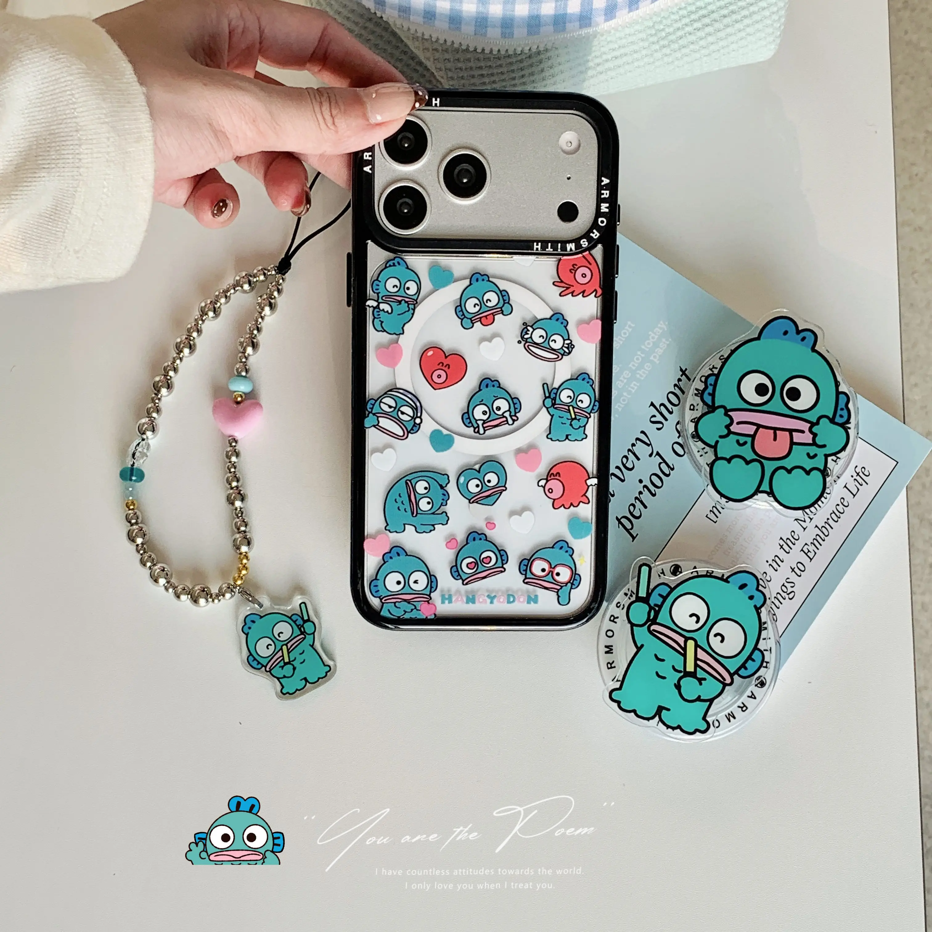 Funny Moments With Hangyodon Phone Holder For Samsung/IPhone/Magnetic Mobile Phone Case Anti-Slip & Detachable Secure Hold
Funny Moments With Hangyodon Phone Holder For Samsung/IPhone/Magnetic Mobile Phone Case Anti-Slip & Detachable Secure Hold