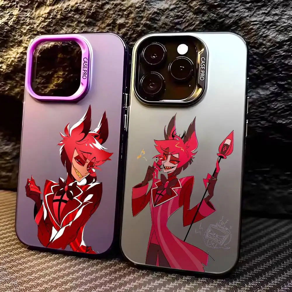 H-Hazbin H-Hotel Alastor Phone Case For iPhone 17, 16,15,14,13,12,11 Plus,Pro Max, Colorful Silver Funda Cover
H-Hazbin H-Hotel Alastor Phone Case For iPhone 17, 16,15,14,13,12,11 Plus,Pro Max, Colorful Silver Funda Cover
