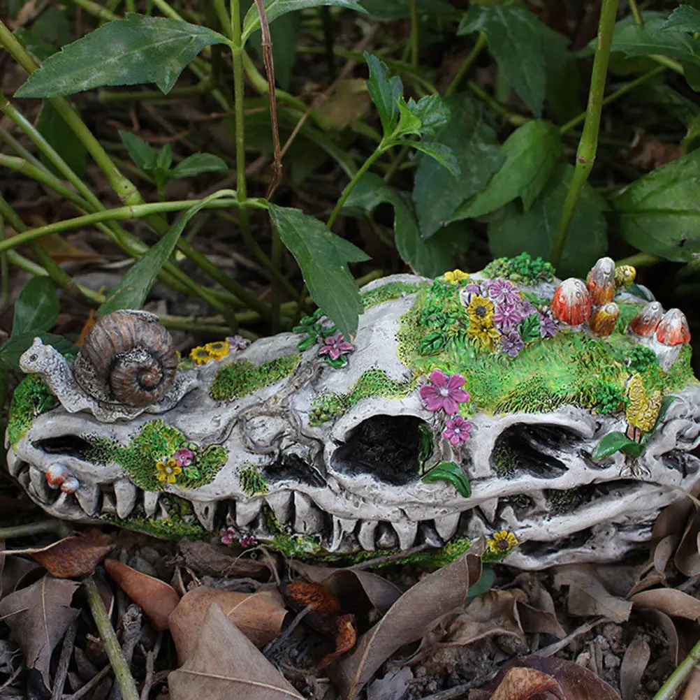 Resin Snail on Dinosaur Skull Garden Statue Decorative Ornament for Balcony Outdoor Miniature Garden Landscaping Craft
Resin Snail on Dinosaur Skull Garden Statue Decorative Ornament for Balcony Outdoor Miniature Garden Landscaping Craft