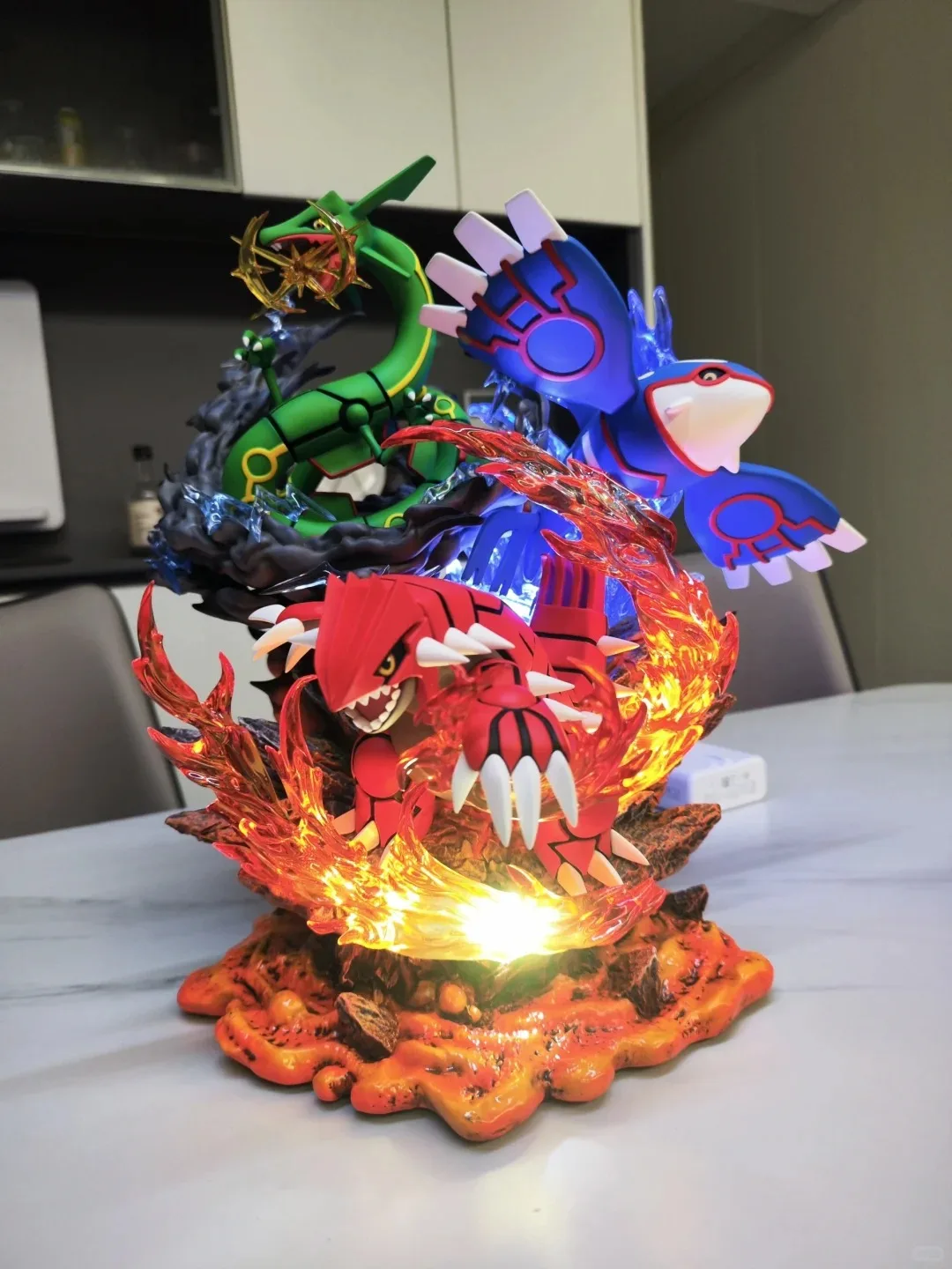 Hot Sale Pokemon Anime Figurine Rayquaza Groudon Kyogre Hoenn Region Three Gods Handmade Collectible Toy Figure Doll
Hot Sale Pokemon Anime Figurine Rayquaza Groudon Kyogre Hoenn Region Three Gods Handmade Collectible Toy Figure Doll