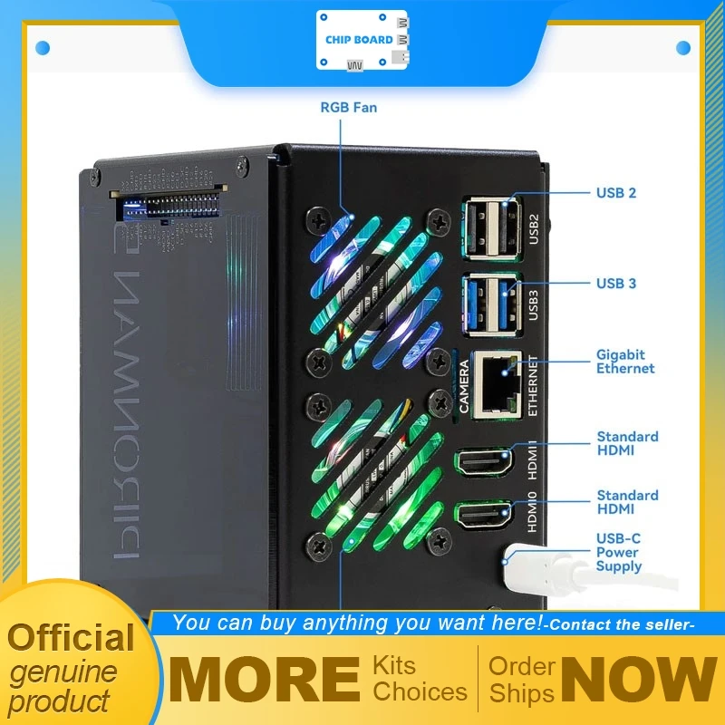 Pironman 5-Max Tower Case for Raspberry Pi 5 with Dual M.2 PCIe Slots and Programmable RGB Lighting
Pironman 5-Max Tower Case for Raspberry Pi 5 with Dual M.2 PCIe Slots and Programmable RGB Lighting