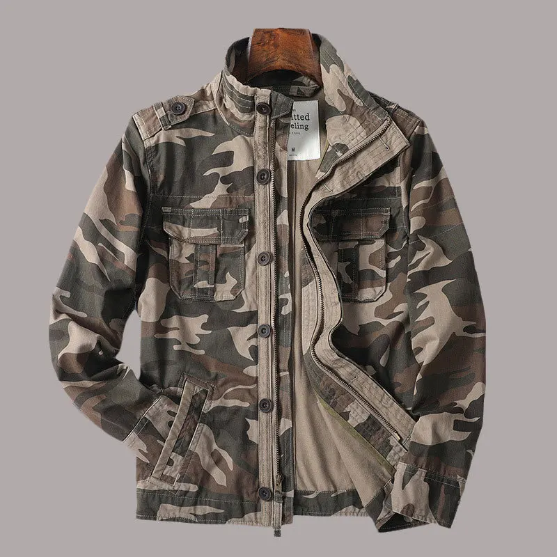 Military Camouflage Jackets Mens Spring Autumn Multi-Pockets Denim Cargo Coats Outdoor Commute Sportswear Male Chaquetas Hombre
Military Camouflage Jackets Mens Spring Autumn Multi-Pockets Denim Cargo Coats Outdoor Commute Sportswear Male Chaquetas Hombre