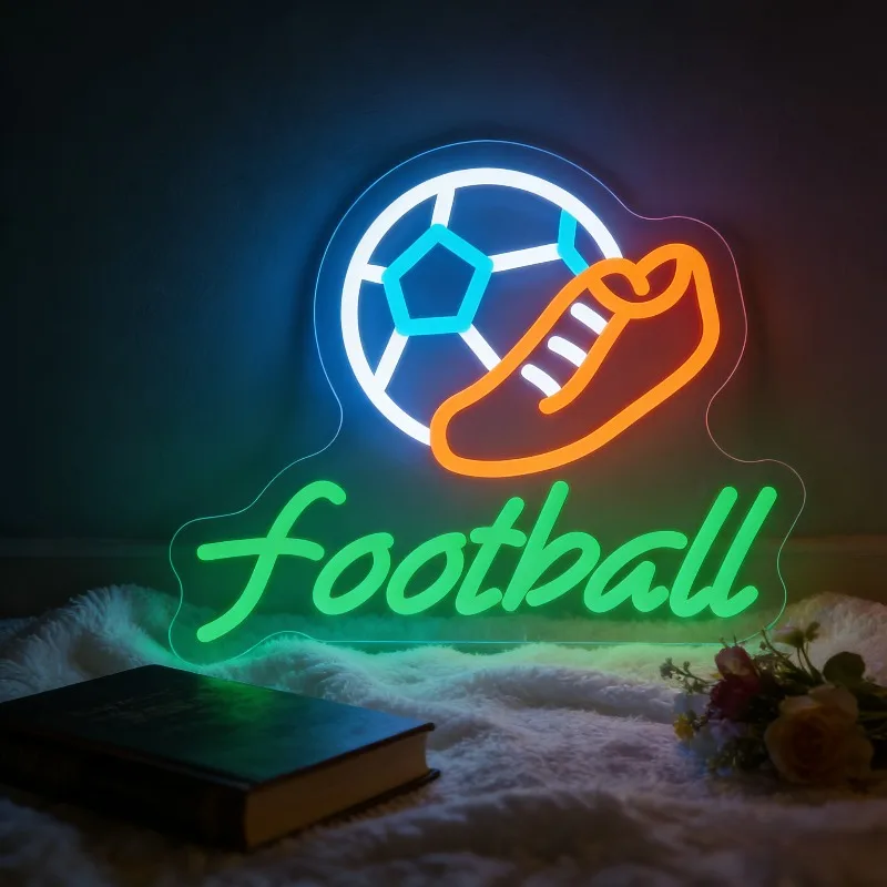 Football Neon Sign LED Night Light USB Rechargeable Sports Decoration Lamp for Game Room Bedroom Bar Gifts
Football Neon Sign LED Night Light USB Rechargeable Sports Decoration Lamp for Game Room Bedroom Bar Gifts