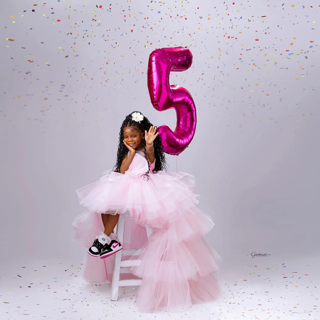 Sweet Pink Tiered Ruffled Tulle Dresses For Girls Pretty High Low Birthday Party Tulle Dress Children Dress 
Sweet Pink Tiered Ruffled Tulle Dresses For Girls Pretty High Low Birthday Party Tulle Dress Children Dress
