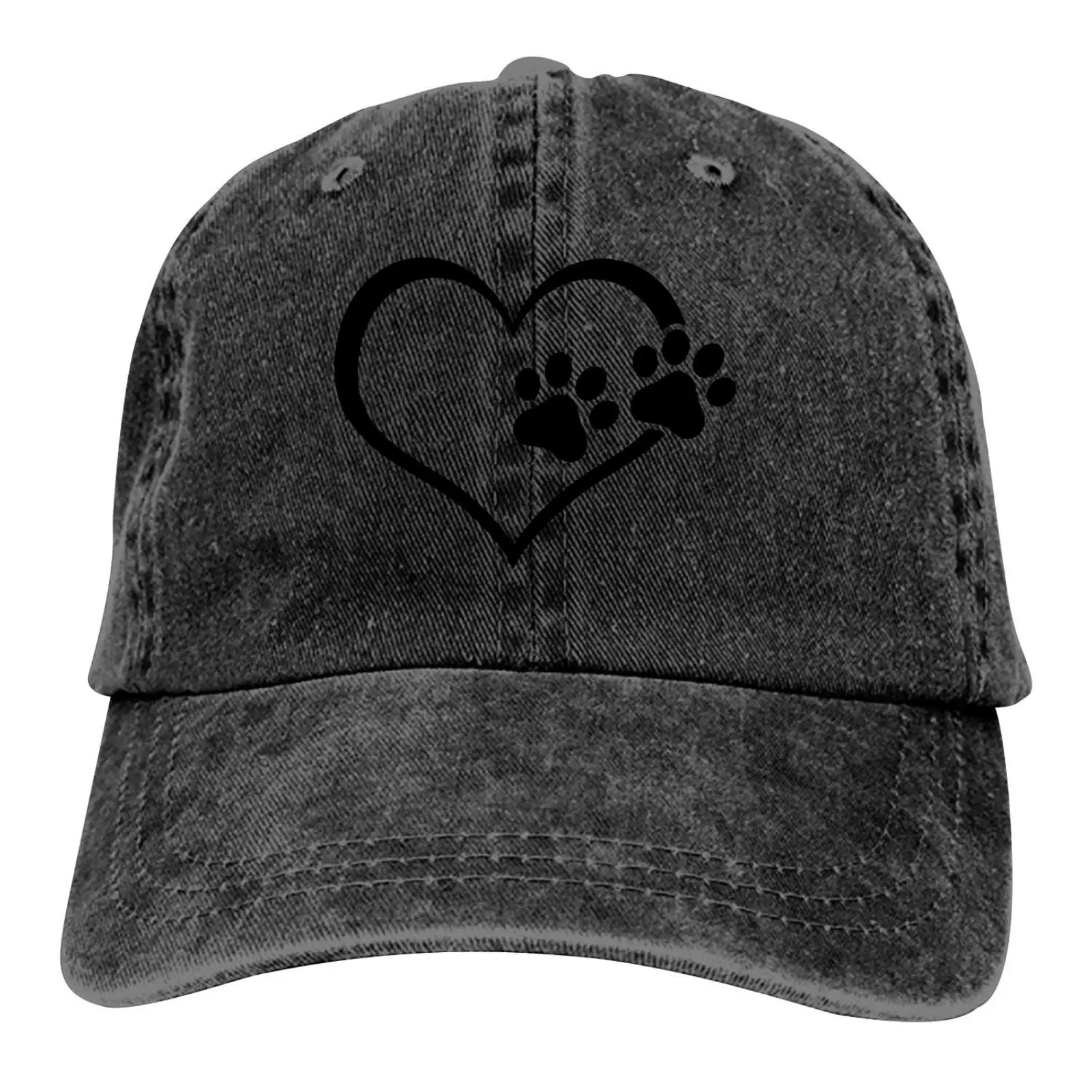 Paw Print Heart Dog Baseball Cap Vintage Adjustable Washed Hats Twill Plain Hats Denim Dad Hat For Men Women Boy Girl Black
Paw Print Heart Dog Baseball Cap Vintage Adjustable Washed Hats Twill Plain Hats Denim Dad Hat For Men Women Boy Girl Black
