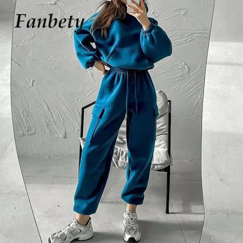 Hoodies Suit Winter Autumn Solid Casual Tracksuit Women Fleece 2 Pieces Set Sports Sweatshirts Pullover Jogger Sweatpants Outfit
Hoodies Suit Winter Autumn Solid Casual Tracksuit Women Fleece 2 Pieces Set Sports Sweatshirts Pullover Jogger Sweatpants Outfit