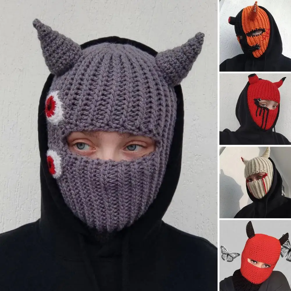 Women Winter Balaclava Cap Halloween Party Funny Rabbit Ears Windproof Face Cover Keep Warm Flower Print Horn Hat
Women Winter Balaclava Cap Halloween Party Funny Rabbit Ears Windproof Face Cover Keep Warm Flower Print Horn Hat