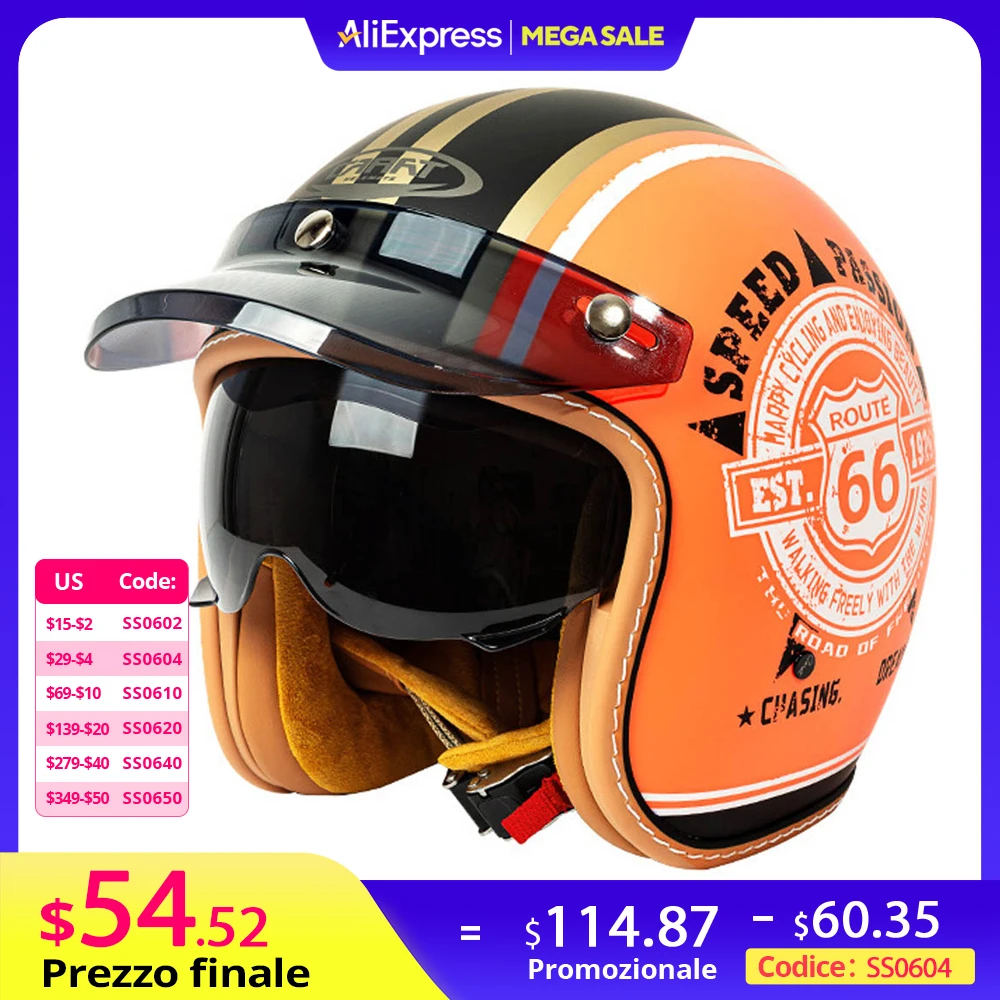 Retro Motocross Helmet 3/4 Open Face Helmets Motorcycle Electric Bike Pedal Helmet American Cruise Riding Helmet For Men Women
Retro Motocross Helmet 3/4 Open Face Helmets Motorcycle Electric Bike Pedal Helmet American Cruise Riding Helmet For Men Women