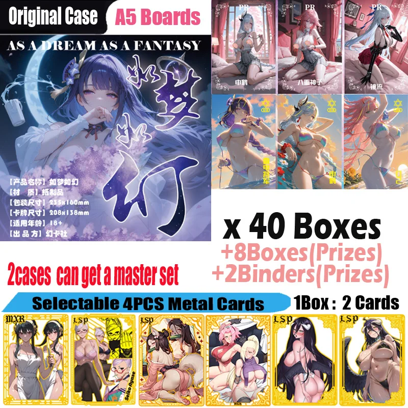 New A5 Board AS A DREAM AS A FANTASY Hobby Colleciton Card Doujin CCG Waifu Board Anime Toys Card Gifts
New A5 Board AS A DREAM AS A FANTASY Hobby Colleciton Card Doujin CCG Waifu Board Anime Toys Card Gifts