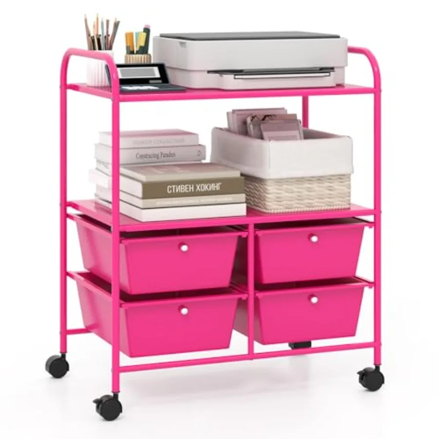 Rolling Storage Cart with 4 Drawers 2 Shelves Metal Rack Shelf for Home Office School Beauty Salon Utility Organizer Cart with
Rolling Storage Cart with 4 Drawers 2 Shelves Metal Rack Shelf for Home Office School Beauty Salon Utility Organizer Cart with