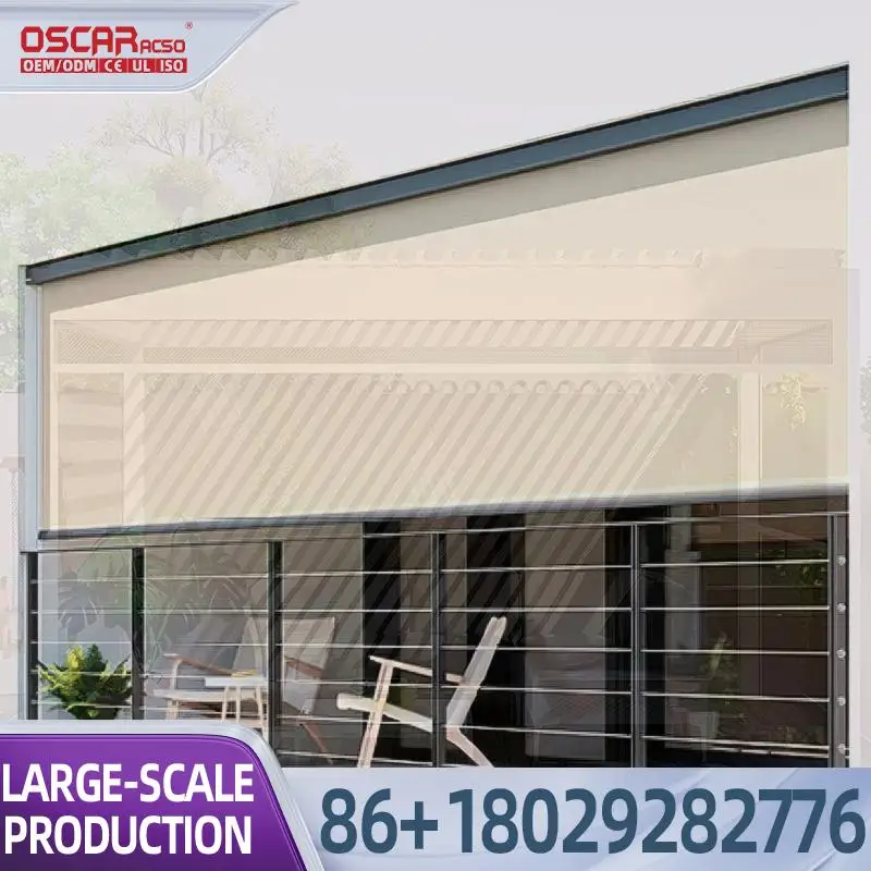 Electric Retractable Motorized Aluminium Zip Roller Shades Windproof Sun Shading Outdoor Rainproof New Year Decor for Balconies
Electric Retractable Motorized Aluminium Zip Roller Shades Windproof Sun Shading Outdoor Rainproof New Year Decor for Balconies