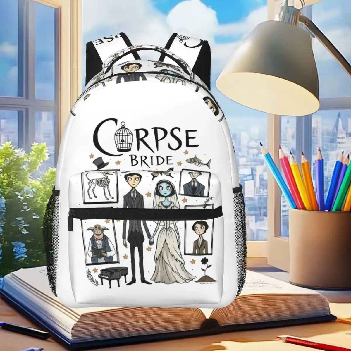Gothic Blue Bride Dark Romantic Art Backpack Student Boys Girls BookBag Children School Bag Laptop Shoulder Bags for Men Women
Gothic Blue Bride Dark Romantic Art Backpack Student Boys Girls BookBag Children School Bag Laptop Shoulder Bags for Men Women