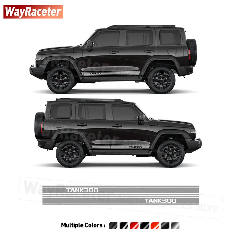 Наклейки-полосы на боковые двери автомобиля для GWM Tank 300 2026 2025 4X4 Off Road Hi4 T, виниловые наклейки из углеродного волокна, внешние аксессуары
Наклейки-полосы на боковые двери автомобиля для GWM Tank 300 2026 2025 4X4 Off Road Hi4 T, виниловые наклейки из углеродного волокна, внешние аксессуары