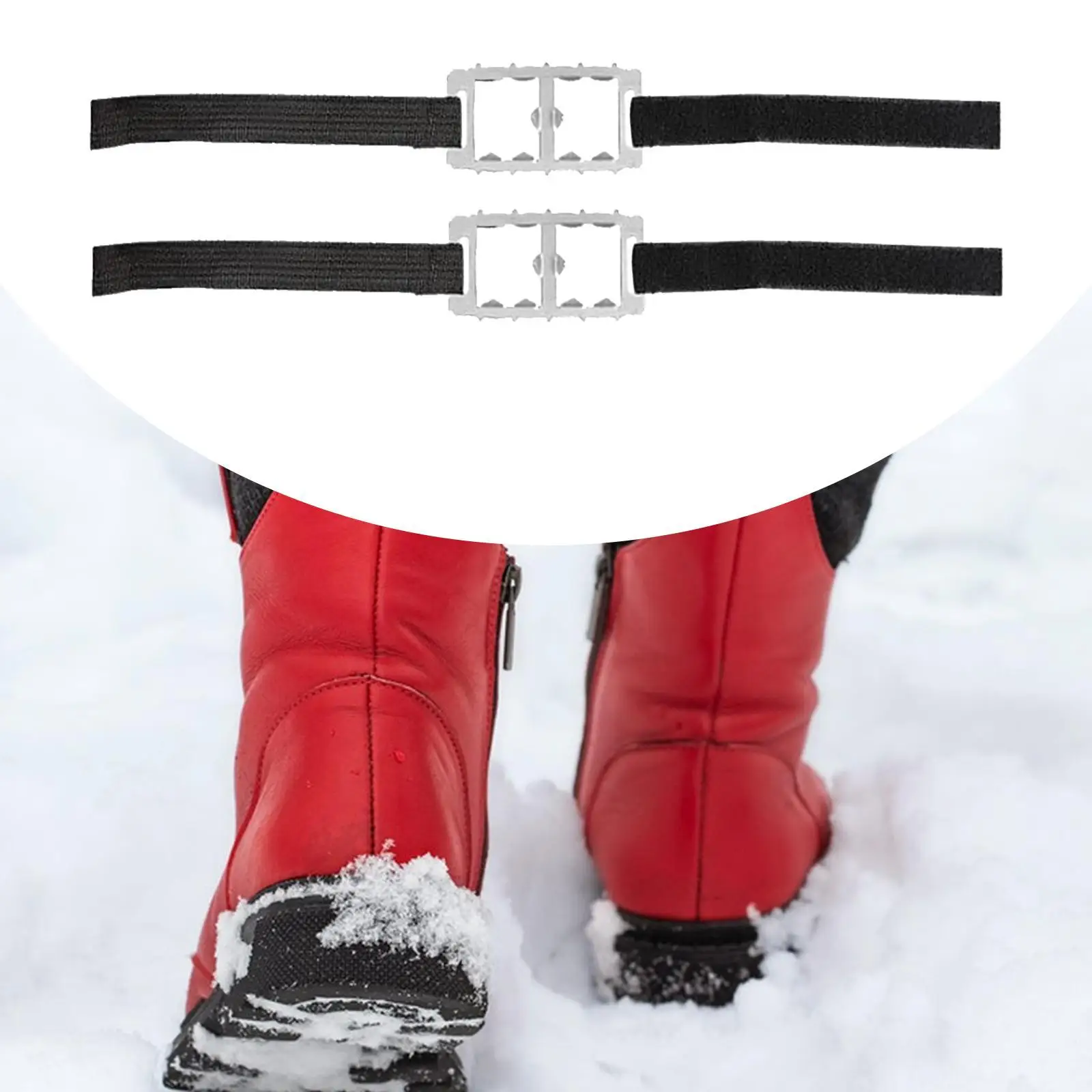 2x Snow Grips Wear Resistant Footwear Anti Slip Portable Crampons Ice Cleats for Winter Hiking Ice Fishing Winter Snow Boots
2x Snow Grips Wear Resistant Footwear Anti Slip Portable Crampons Ice Cleats for Winter Hiking Ice Fishing Winter Snow Boots