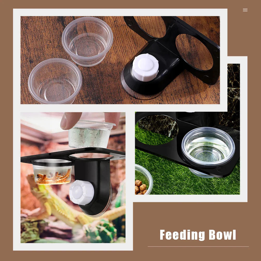 2pcs Reptile Feeder With Suction Cup For Lizard Gecko Spider Food Water Bowl Large Capacity Escape Proof Crawling Pet Feeding
2pcs Reptile Feeder With Suction Cup For Lizard Gecko Spider Food Water Bowl Large Capacity Escape Proof Crawling Pet Feeding