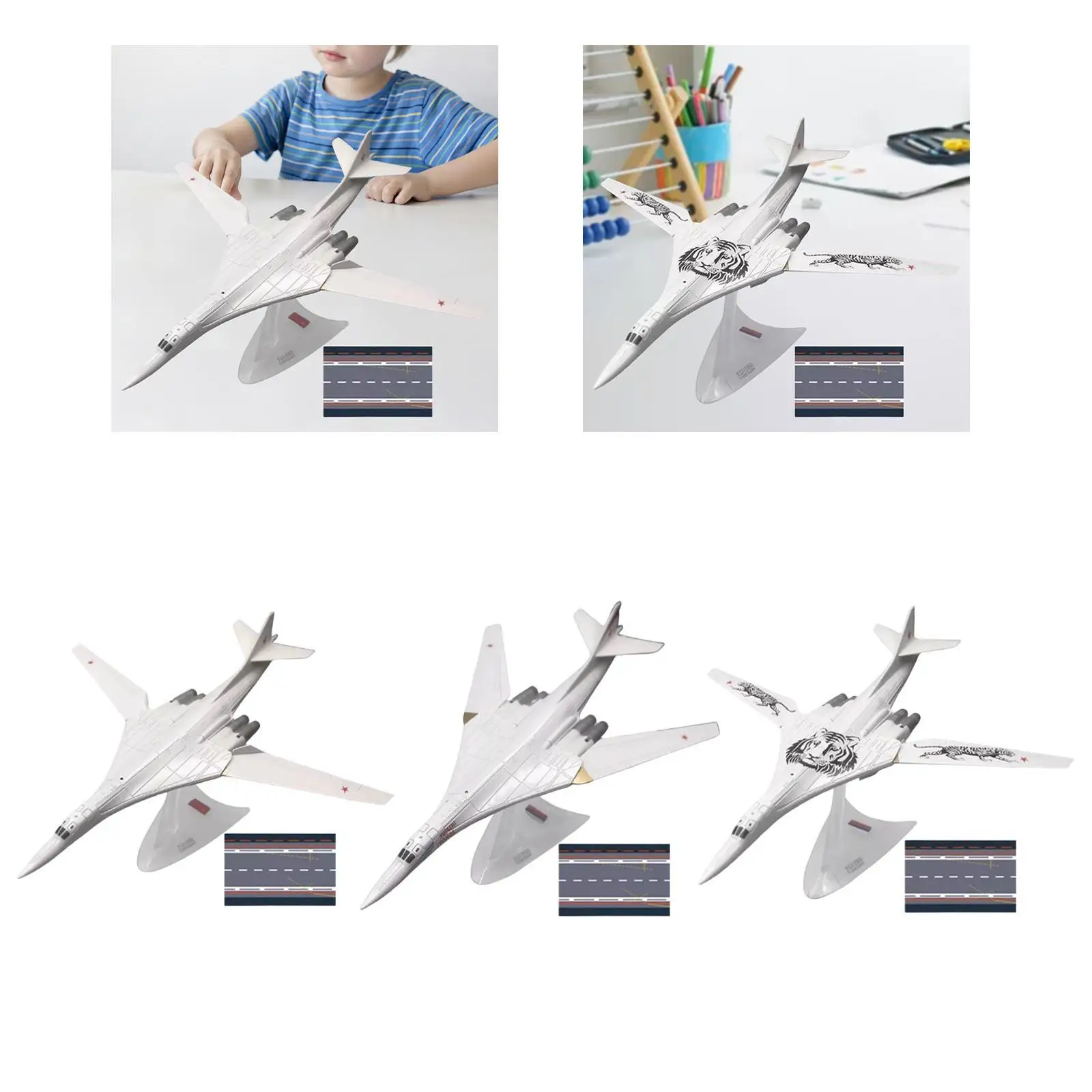 1:200 TU-160 Long Range Bomber Plane Model Airplane Model Multipurpose Realistic Table Ornament with Stand Diecast Alloy
1:200 TU-160 Long Range Bomber Plane Model Airplane Model Multipurpose Realistic Table Ornament with Stand Diecast Alloy